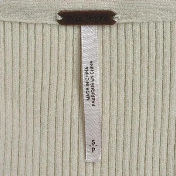 Free People Sarah Sweater Blazer Cream Single Button Size  Small - Picture 8 of 12